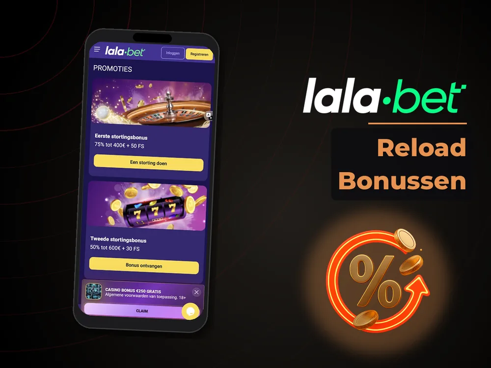 lalabet - Reload Bonussen