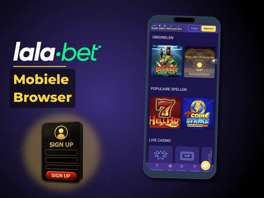 lalabet - Mobiele Browser