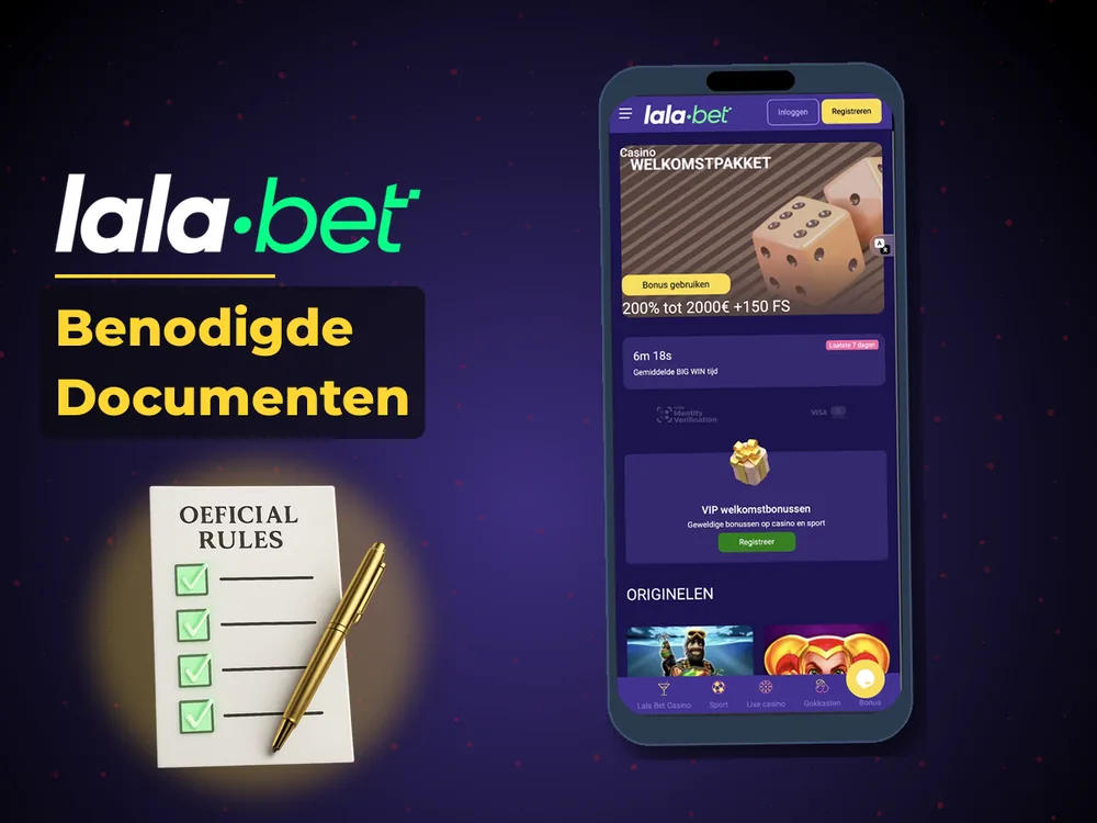 lalabet - Benodigde Documenten