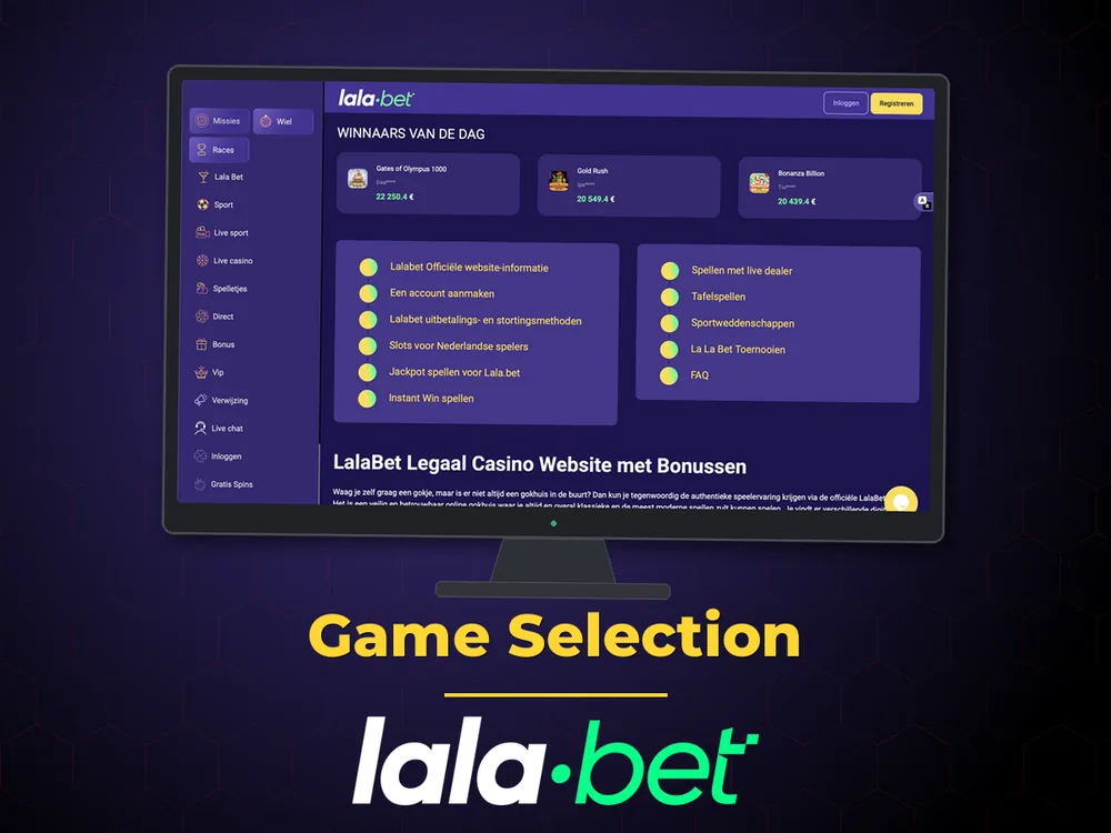 lalabet - Game Selection