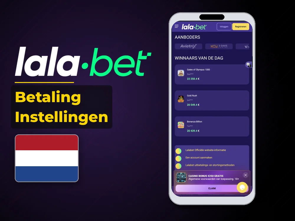 lalabet - Betaling Instellingen